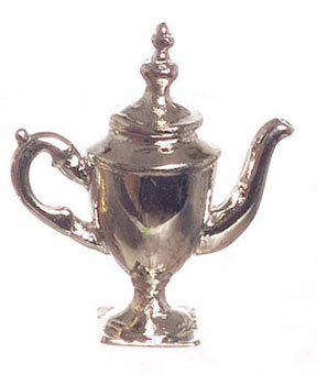 Dollhouse Miniature Coffee Pot, Silver